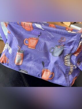 Thirty-one Halloween tote utility small square “freshly boo’ed”